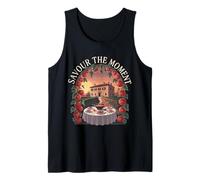 Savour The Moment Tomato Dinner Design Tank Top