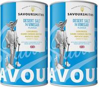 SAVOURSMITHS - Desert Salt and Vinegar Flavour Potato crisps Tin, 100g (Pack of 2)