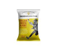 Savoursmiths Italian Cheese & Port Crisps 150g x 12 Multi Pack | Luxury Hand Cooked British Crisps | Premium Skin on Crisps | Made from Home Grown Potatoes | Gluten & MSG Free | non-GMO