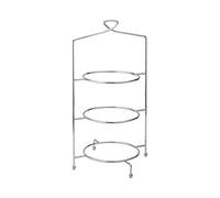 Utopia F91201 Cake Plate Stand, Savoy, 3 Tier, 18", 46 cm, To Hold 3 x 17 cm, Plates