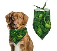 Savoy Cabbage Leaves Pet Bandana Dogs Triangle Scarf Cats Handkerchief Puppy Costume