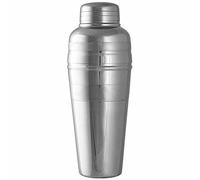 Savoy Cocktail Shaker 70cl - 3 Piece Shaker Made from High Grade Japanese Steel - Polished Finish with Decorative Knurled Pattern Bands