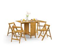 Savoy Dining Table Set With 4 Chairs Light Oak - Julian Bowen | TJ Hughes