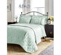 New Edge Blinds Savoy Woven Jacquard Duvet Set in Gold - King in Duck Egg Blue | Size: Double New Edge Blinds Duck Egg Blue Double