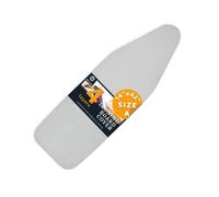 SAVUK Ironing Board Covers and Pad with Medium Size, Adjustable Elastic Edge Fit, Heat Reflective, Fits Board 115 x 40, 115 x 35 or 110 x 35 Cover Measurement 45x125 cm/18"x49" Grey M