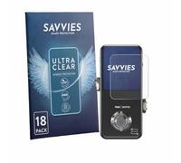 Savvies 18 Pack Protection Film compatible with TC Electronic POLYTUNE 3 Noir