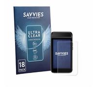 Savvies 18 Pack Screen Protector compatible with Garmin Approach G82 Protection Film Clear
