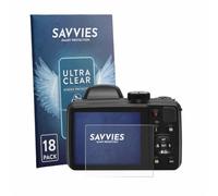 Savvies 18 Pack Screen Protector compatible with Kodak Pixpro AZ425 Protection Film Clear