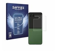Savvies 18 Pack Screen Protector compatible with Motorola Razr 50 Ultra (Back display) Protection Film Clear
