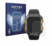 Savvies 18 Pack Screen Protector compatible with Njord Gear The Indestructible Smartwatch Protection Film Clear