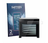 Savvies 2 Pack Tempered Glass Film compatible with Cosori CP267-FD 9H Screen Protector, HD-Clear, Bubble-Free, Anti-Fingerprint, Anti-Scratch, Armor