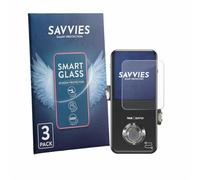 Savvies 3 Pack Glass Film compatible with TC Electronic POLYTUNE 3 Noir