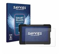 Savvies 3 Pack Tempered Glass Film compatible with Airpuxem Motorrad Carplay 7" 9H Screen Protector, Glass-Foil, HD-Clear, Armor Protection Film