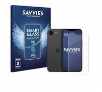 Savvies 3 Pack Tempered Glass Film compatible with Apple iPhone 16e (Front+Camera) 9H Screen Protector, Glass-Foil, HD-Clear, Bubble-Free, Anti-Fingerprint, Anti-Scratch, Armor Protection Film