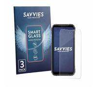 Savvies 3 Pack Tempered Glass Film compatible with Blackview Rock 5 9H Screen Protector, HD-Clear, Bubble-Free, Anti-Fingerprint, Anti-Scratch, Armor