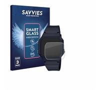 Savvies 3 Pack Tempered Glass Film compatible with Casio Unisex F-91W 9H Screen Protector, HD-Clear, Bubble-Free, Anti-Fingerprint, Anti-Scratch