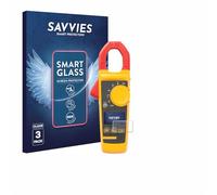 Savvies 3 Pack Tempered Glass Film compatible with Fluke 325 9H Screen Protector, Glass-Foil, Clear, Anti-Fingerprint, Armor Protection Film