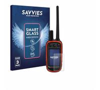 Savvies 3 Pack Tempered Glass Film compatible with Garmin Alpha 100 9H Screen Protector, Glass-Foil, HD-Clear, Bubble-Free, Anti-Fingerprint, Anti-Scratch, Armor Protection Film