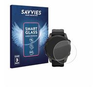 Savvies 3 Pack Tempered Glass Film compatible with Garmin Epix Pro (Gen 2) (42 mm) 9H Screen Protector, Glass-Foil, HD-Clear, Bubble-Free, Anti-Fingerprint, Anti-Scratch, Armor Protection Film