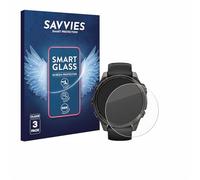 Savvies 3 Pack Tempered Glass Film compatible with Garmin Fenix 8/8 Pro AMOLED (47 mm) 9H Screen Protector, Glass-Foil, HD-Clear, Armor Protection Film