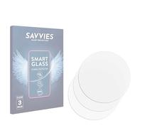 Savvies 3 Pack Tempered Glass Film compatible with Garmin Fenix 8 Pro AMOLED (47 mm) 9H Screen Protector, Glass-Foil, HD-Clear, Armor Protection Film