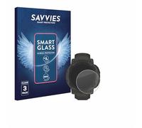 Savvies 3 Pack Tempered Glass Film compatible with Garmin Instinct 2 Solar 9H Screen Protector, HD-Clear, Bubble-Free, Anti-Fingerprint, Anti-Scratch
