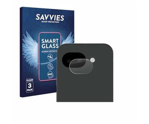 Savvies 3 Pack Tempered Glass Film compatible with Google Pixel 10a (ONLY Camera Lens) 9H Screen Protector, Glass-Foil, Clear, Armor Protection Film