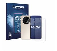 Savvies 3 Pack Tempered Glass Film compatible with Honor Magic 8 (Front+Camera) 9H Screen Protector, Glass-Foil, HD-Clear, Armor Protection Film