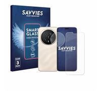 Savvies 3 Pack Tempered Glass Film compatible with Honor Magic 8 Pro (Front+Camera) 9H Screen Protector, Glass-Foil, HD-Clear, Armor Protection Film