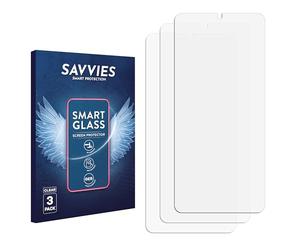 Savvies 3 Pack Tempered Glass Film compatible with Honor Play 10A 9H Screen Protector, Glass-Foil, HD-Clear, Anti-Fingerprint, Armor Protection Film