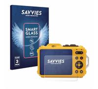 Savvies 3 Pack Tempered Glass Film compatible with Kodak Pixpro WPZ2 9H Screen Protector, Glass-Foil, HD-Clear, Armor Protection Film
