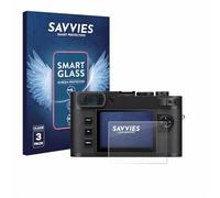 Savvies 3 Pack Tempered Glass Film compatible with Leica M EV1 9H Screen Protector, Glass-Foil, HD-Clear, Anti-Fingerprint, Armor Protection Film