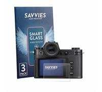 Savvies 3 Pack Tempered Glass Film compatible with Leica SL3-P 9H Screen Protector, HD-Clear, Bubble-Free, Anti-Fingerprint, Anti-Scratch, Armor