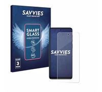 Savvies 3 Pack Tempered Glass Film compatible with Motorola Moto G54 / G55 9H Screen Protector, Glass-Foil, HD-Clear, Bubble-Free, Anti-Fingerprint, Anti-Scratch, Armor Protection Film