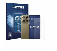 Savvies 3 Pack Tempered Glass Film compatible with Motorola Signature 165 (Front+Camera) 9H Screen Protector, Glass-Foil, HD-Clear, Armor Protection Film