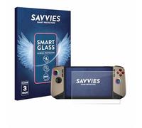 Savvies 3 Pack Tempered Glass Film compatible with MSI Claw 8 AI+ 9H Screen Protector, Glass-Foil, HD-Clear, Bubble-Free, Anti-Fingerprint, Anti-Scratch, Armor Protection Film