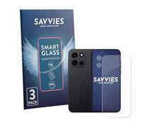 Savvies 3 Pack Tempered Glass Film compatible with OnePlus Nord 6 (Front+Camera) 9H Screen Protector, HD-Clear, Bubble-Free, Anti-Scratch