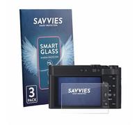 Savvies 3 Pack Tempered Glass Film compatible with Panasonic Lumix DC-TZ300 9H Screen Protector, HD-Clear, Bubble-Free, Anti-Scratch