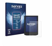Savvies 3 Pack Tempered Glass Film compatible with PocketBook Verse Pro 9H Screen Protector, Glass-Foil, HD-Clear, Bubble-Free, Anti-Fingerprint, Anti-Scratch, Armor Protection Film