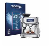 Savvies 3 Pack Tempered Glass Film compatible with Sage the Oracle Dual Boiler 9H Screen Protector, Glass-Foil, HD-Clear, Bubble-Free, Anti-Fingerprint, Anti-Scratch, Armor Protection Film