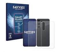 Savvies 3 Pack Tempered Glass Film compatible with Samsung Galaxy S25 FE Enterprise Edition (Front+Back) 9H Screen Protector, Glass-Foil, HD-Clear, Armor Protection Film