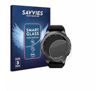 Savvies 3 Pack Tempered Glass Film compatible with Samsung Gear S3 Frontier / S3 Classic 9H Screen Protector, Glass-Foil, Clear, Armor Protection Film