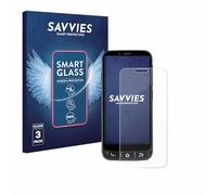 Savvies 3 Pack Tempered Glass Film compatible with SPC Zeus 4G Pro 9H Screen Protector, Glass-Foil, HD-Clear, Bubble-Free, Anti-Fingerprint, Anti-Scratch, Armor Protection Film