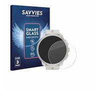 Savvies 3 Pack Tempered Glass Film compatible with Suunto Race 2 9H Screen Protector, HD-Clear, Bubble-Free, Anti-Fingerprint, Anti-Scratch, Armor