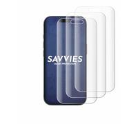 Savvies 4 Pack Full-Screen Protection Film compatible with Apple iPhone 17 Pro Full Cover Screen Protector 3D Curved [Edge to Edge, Scratch Proof]