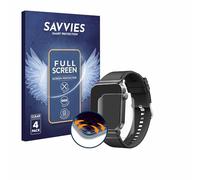 Savvies (4 Pack Full-Screen Protection Film compatible with Donerton T50S Full Cover Screen Protector 3D Curved [Edge to Edge, Scratch Proof]