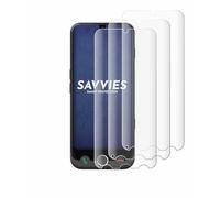 Savvies 4 Pack Full-Screen Protection Film compatible with Doro Aurora A30 Full Cover Screen Protector 3D Curved [Edge to Edge, Scratch Proof]