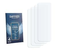 Savvies 4 Pack Full-Screen Protection Film compatible with EcoFlow Rapid Pro X Screen Protector 3D Curved [Edge to Edge, Scratch Proof, Ultra Clear]