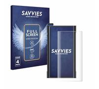 Savvies 4 Pack Full-Screen Protection Film compatible with FiiO M15s Full Cover Screen Protector 3D Curved [Edge to Edge, Scratch Proof, Ultra Clear]