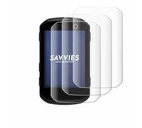 Savvies 4 Pack Full-Screen Protection Film compatible with Garmin Edge 850/550 Screen Protector 3D Curved [Edge to Edge, Scratch Proof, Ultra Clear]